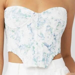 BARDOT Lila Bustier Top US Size 6 NWT Floral Bride